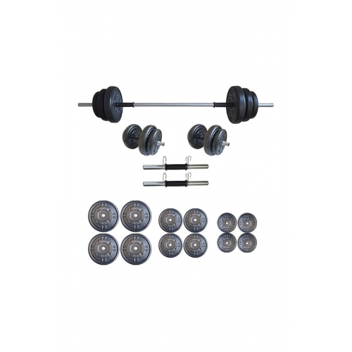 Dambılcım Platinum 65 KG Halter Seti Dambıl Ağırlık Vücut Geliştirme Aleti