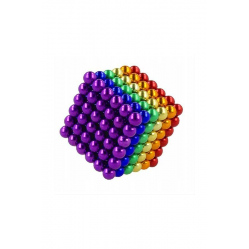6 Renkli 5mm 216 Adet Neocube Neodyum Mıknatıs Küp Sihirli Manyetik Toplar