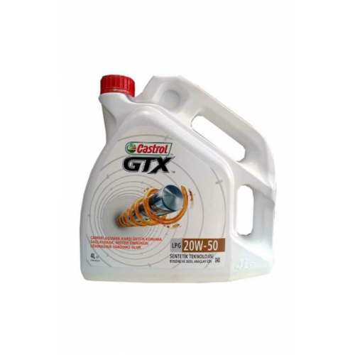 CASTROL GTX LPG 20w50 - 4 Lt Benzinli Motor Yağı