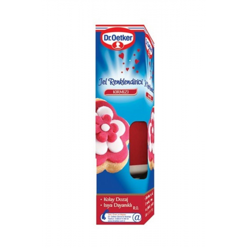 * Dr.oetker Kırmızı Jel Renklendirici 10 Gr