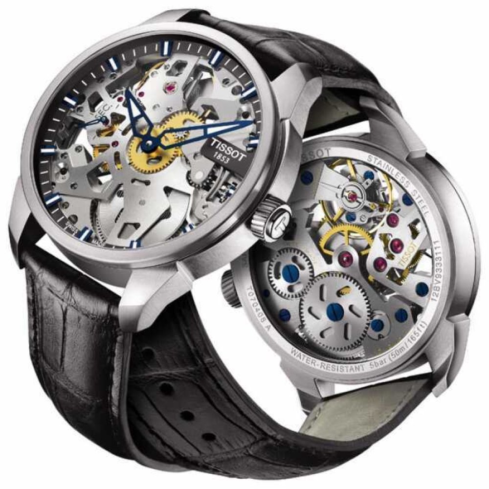 Tissot T-Complication Squelette T0704051641100 Erkek Kol Saati