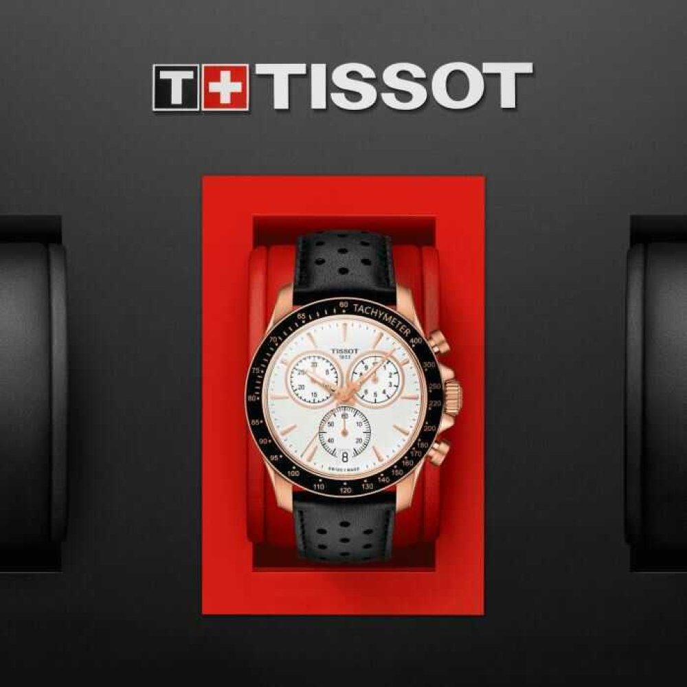 Tissot V8 Quartz Chronograph T1064173603100 Erkek Kol Saati