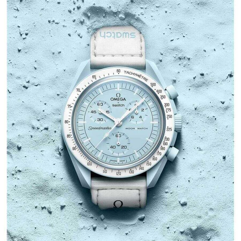 Swatch Bioceramic Moonswatch Mission to the Uranus Kol Saati SO33L100 
