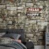 El Yapımı Ahşap Yön Oku Duvar Süsü Relax Happy