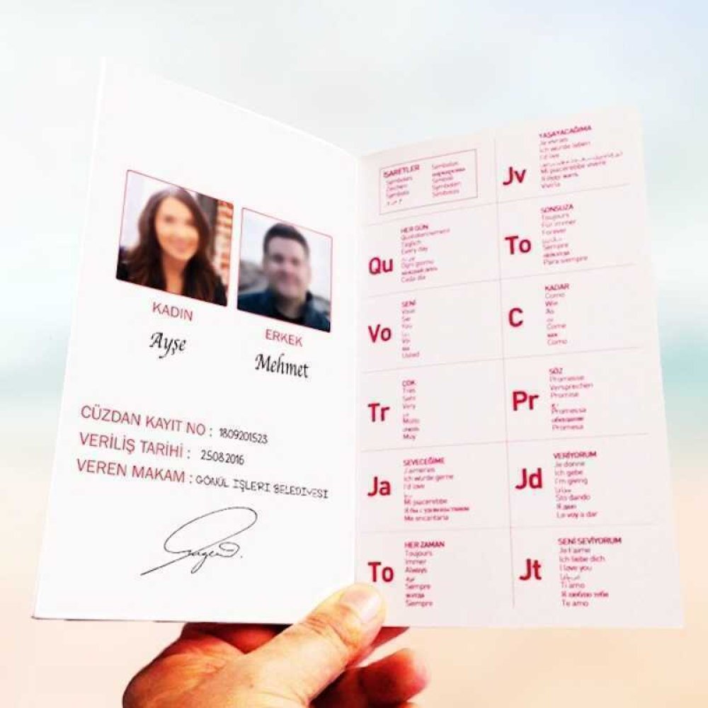 Sevgiliye Özel Hediye Sevgili Cüzdanı