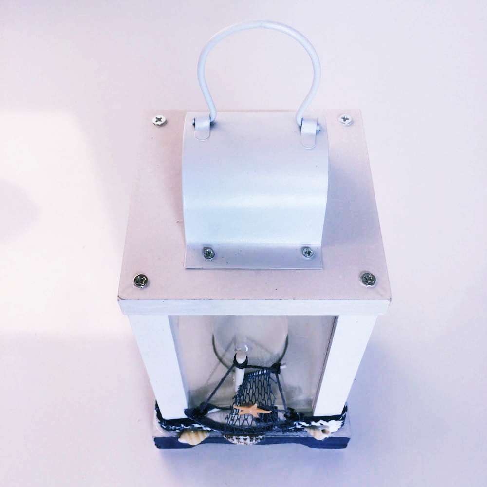 Ahşap Dekoratif Yelkenli Fener Mumluk