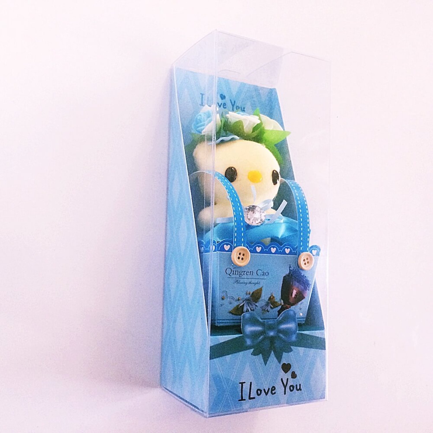 Çantada Süslü Sevimli Peluş Kedi