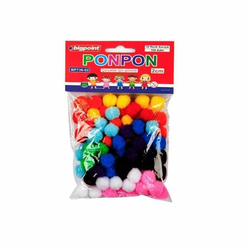 Bigpoint Renkli Simli Mini Ponponlar