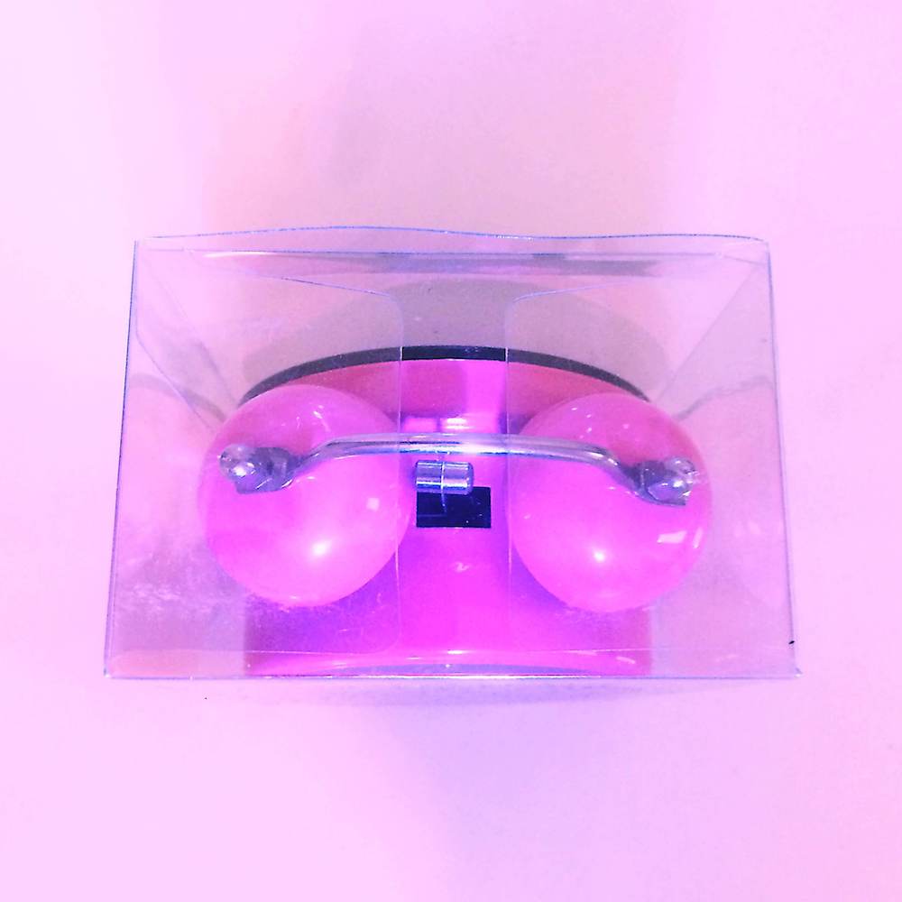 Sade Pembe Kurmalı Nostaljik Çalar Saat