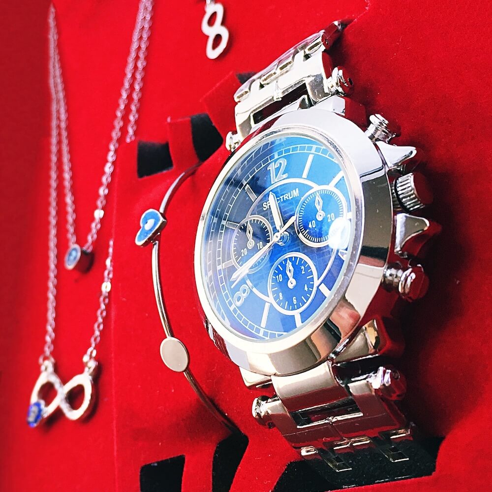 Spectrum Sonsuzluk Bayan Kol Saati Kolye Küpe Bileklik Seti