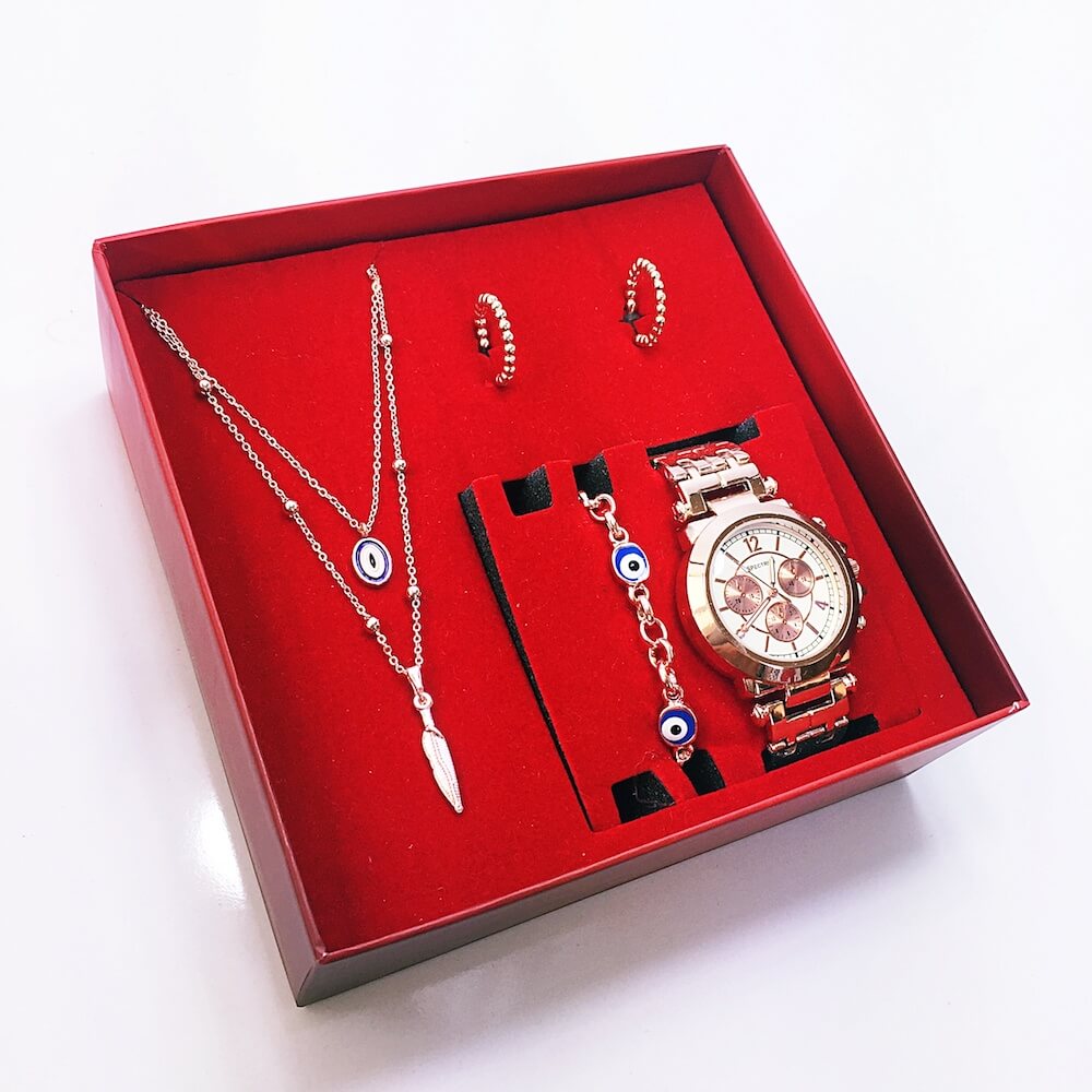 Spectrum SB-2171570 Bayan Kol Saati Kolye Küpe Bileklik Seti