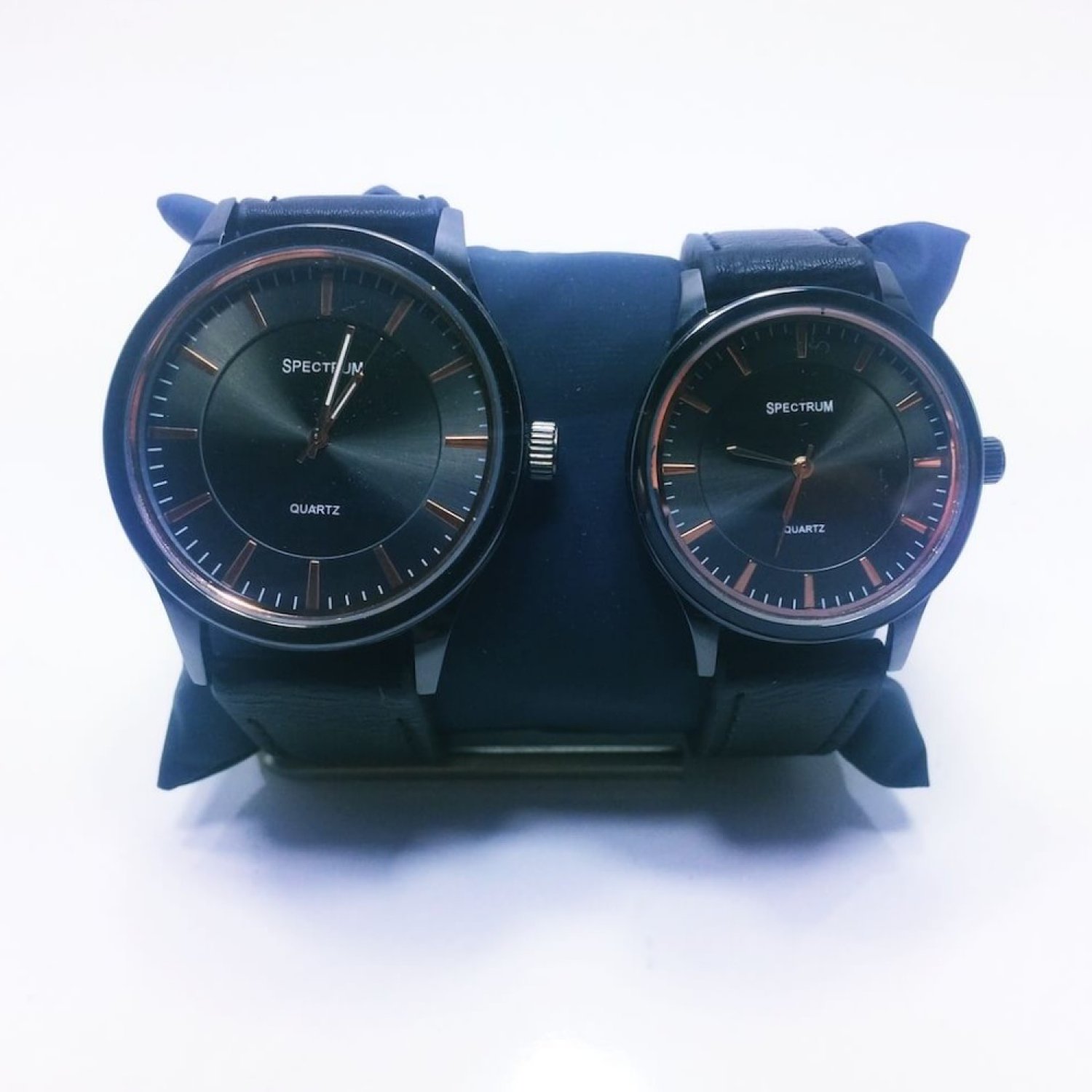 Spectrum Çiftlere Özel Black Edition Bay Bayan Kol Saati