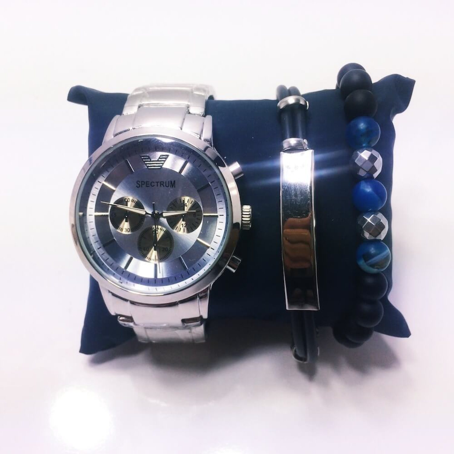 Spectrum Metal Kordon Gümüş Kadran Erkek Kol Saati