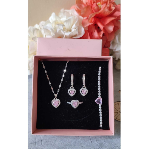 Çelik Pandora,l Bileklik Kolye Küpe Yüzük Seti Ciddi Ilişki Yüzüğü