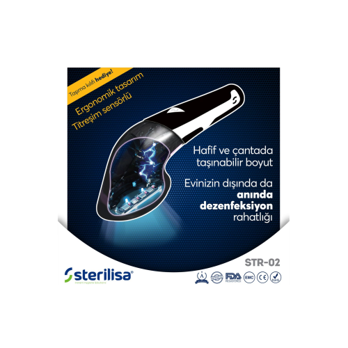 Darbeli Uvc Sterilizasyon Ve Dezenfeksiyon Cihazı -mini-taşınabilir Uv Dezenfektan