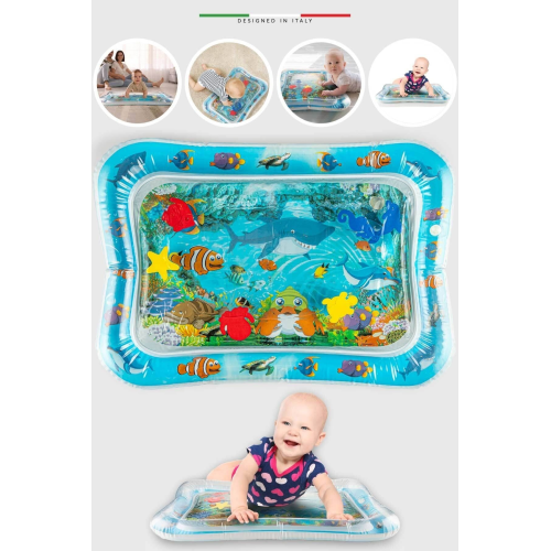 Otantik Home Şişirilebilen Su Aktivite Ve Oyun Matı Mavi