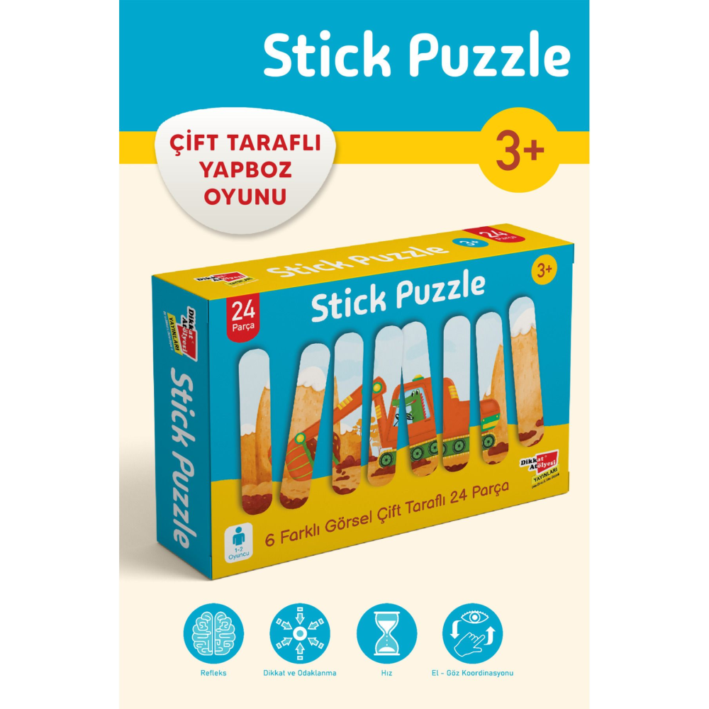 Stick Puzzle Çift Taraflı Yapboz Çubukları