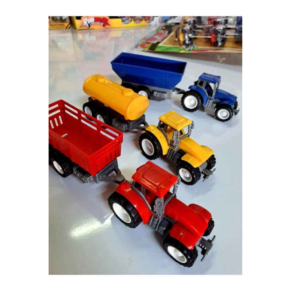 Çiftlik Serisi 3’Lü Traktör Römorklu Traktör Seti