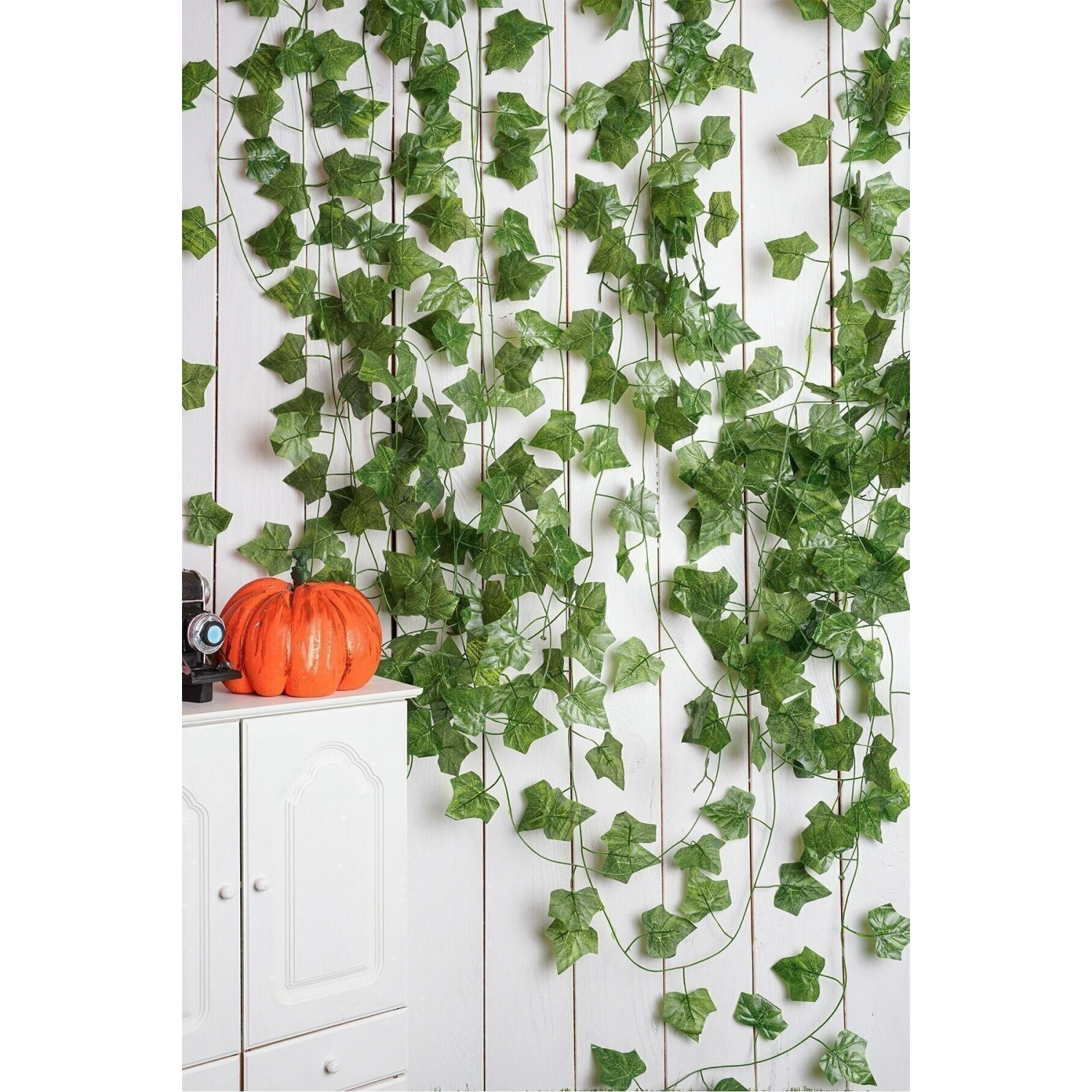 Dekoratif Yeşil Yapraklı Yapay Sarmaşık 230 Cm.