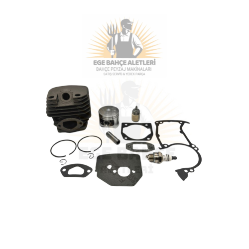 MOTORLU TESTERE AĞAÇ KESİM MOTORU ÇİN GRUBU 45MM SİLİNDİR PİSTON SETİ BAKIM REVİZYON SETİ  REKTEFİYE
