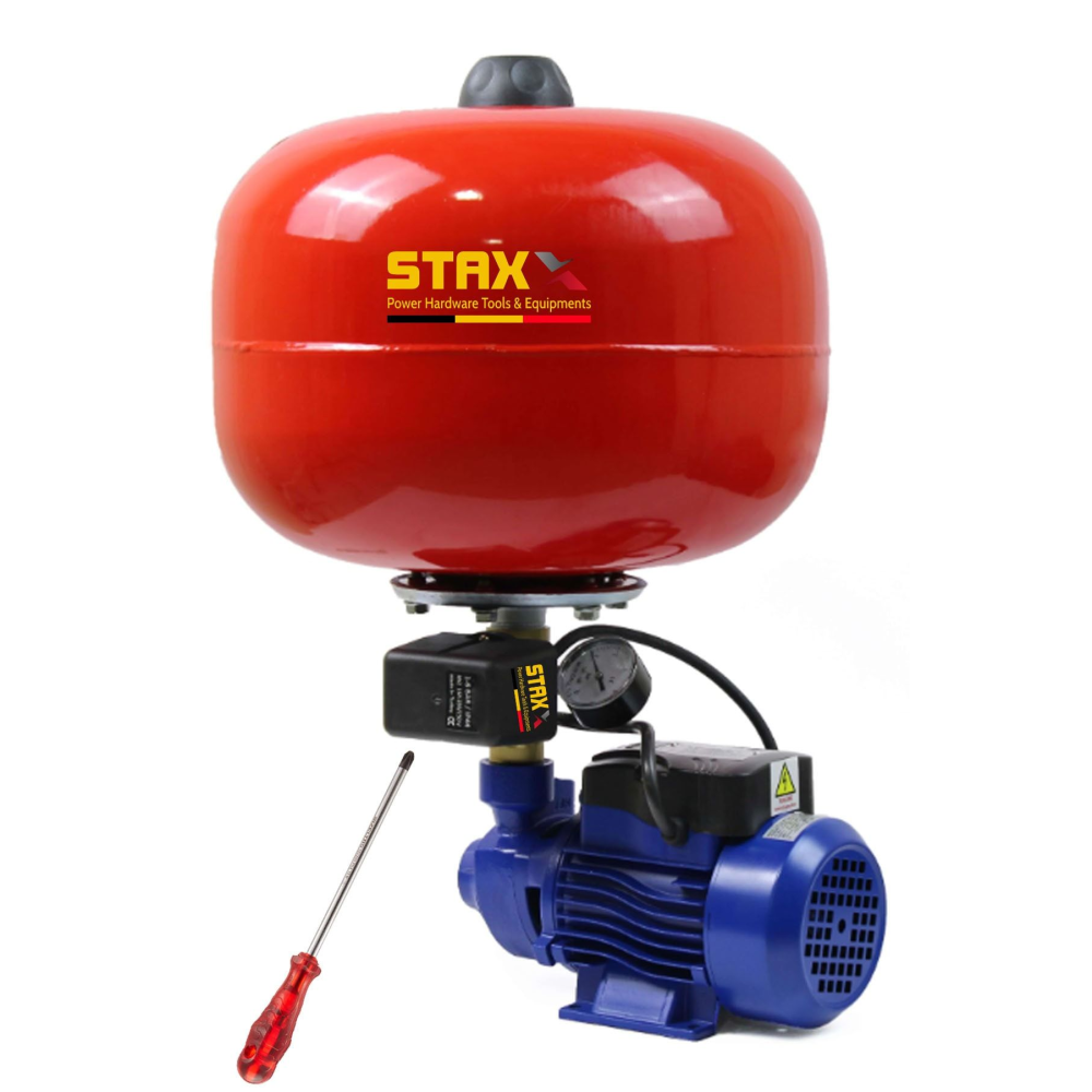 Bakır Sargı Qpht60 24lt Tanklı Santrifüj Otomatik Hidrofor 2 Daire Paket Hidrofor Pompa Seti 0.50 Hp