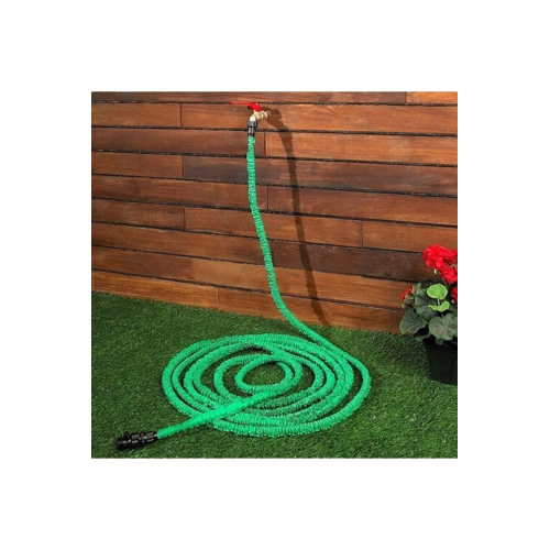 15 metre Uzayan Bahçe Sulama Araç Yıkama Hortumu 7 Kademeli Başlık Tabanca