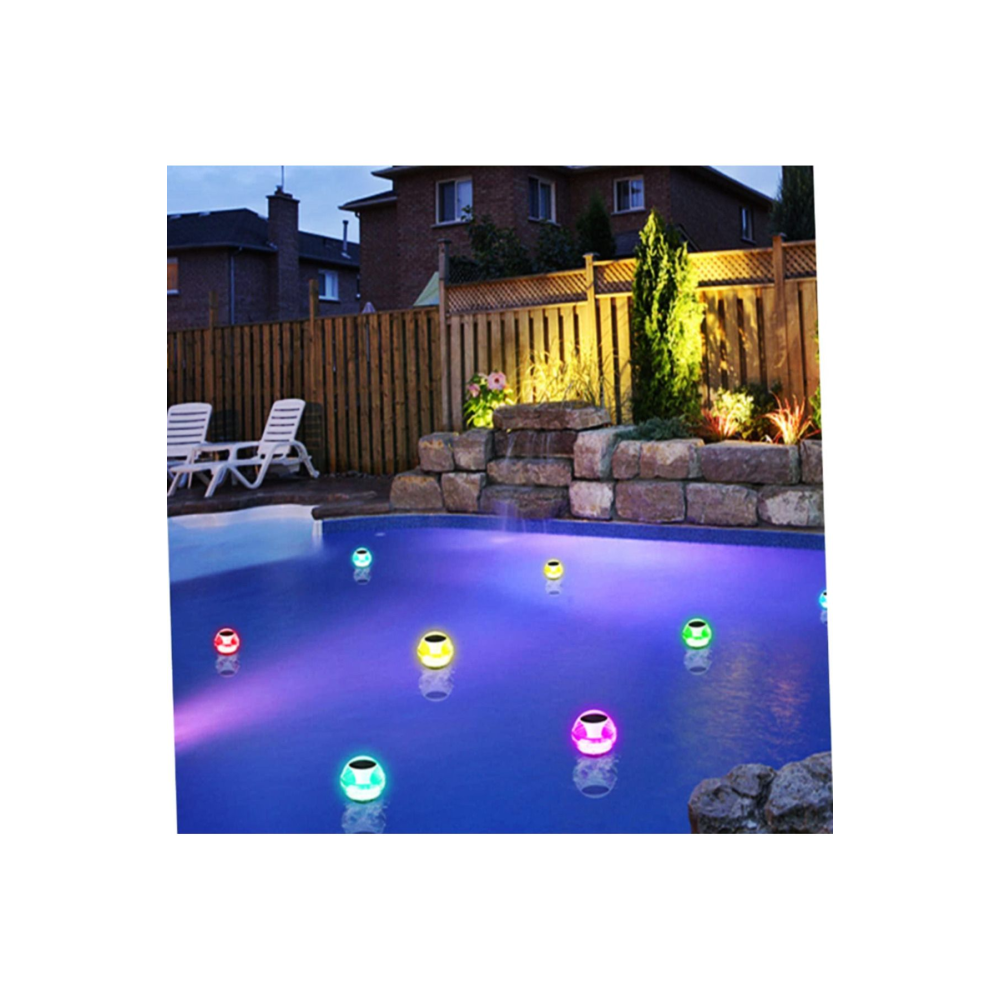 Solar Havuz Aydınlatması Renk Değiştiren Yüzen LED Havuz Işığı Su Geçirmez Havuz Dekorasyonu