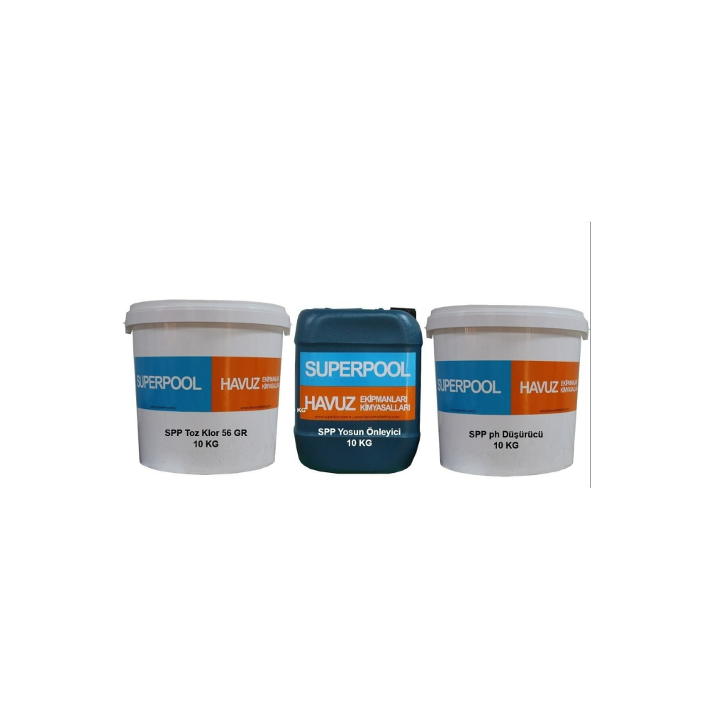 Spp Toz Klor - Yosun Önleyici - Toz Ph Düşürücü Paketi