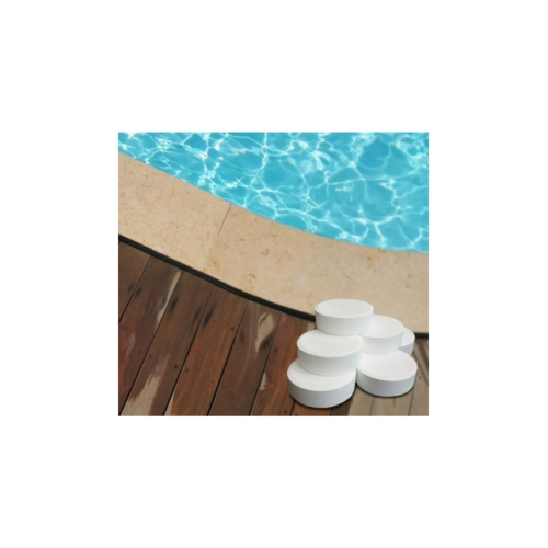 Tablet Klor 1 Kg (5 Adet 200 Gr) Yosun Önleyici Havuz Temizleyici Havuz Tablet Kloru