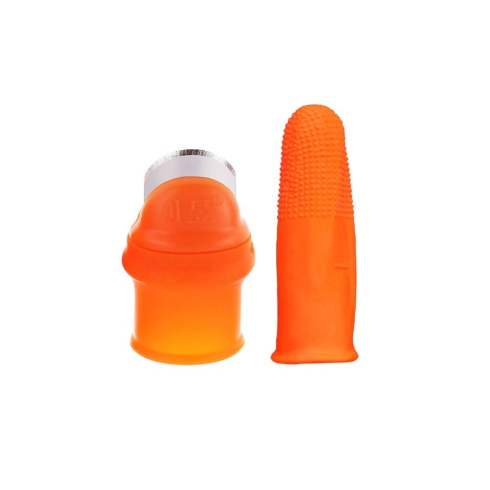 Meyve Toplama Sebze Ayıklama Bahçe Keyfi Sepet En Keyifli Sepet Bıçaklı Silikon Parmak Koruyucu