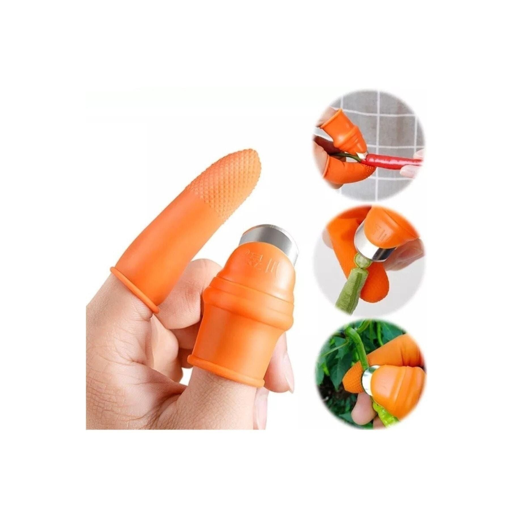 Pratik Baş Parmak Koruyucu Eldiven Sebze Meyve Soyucu Kesme Ayıklayıcı Silikon Aparat