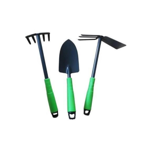 3'lü Hobistan Bahçe Seti Tırmık Çapa Kürek Mini Bahçe Seti