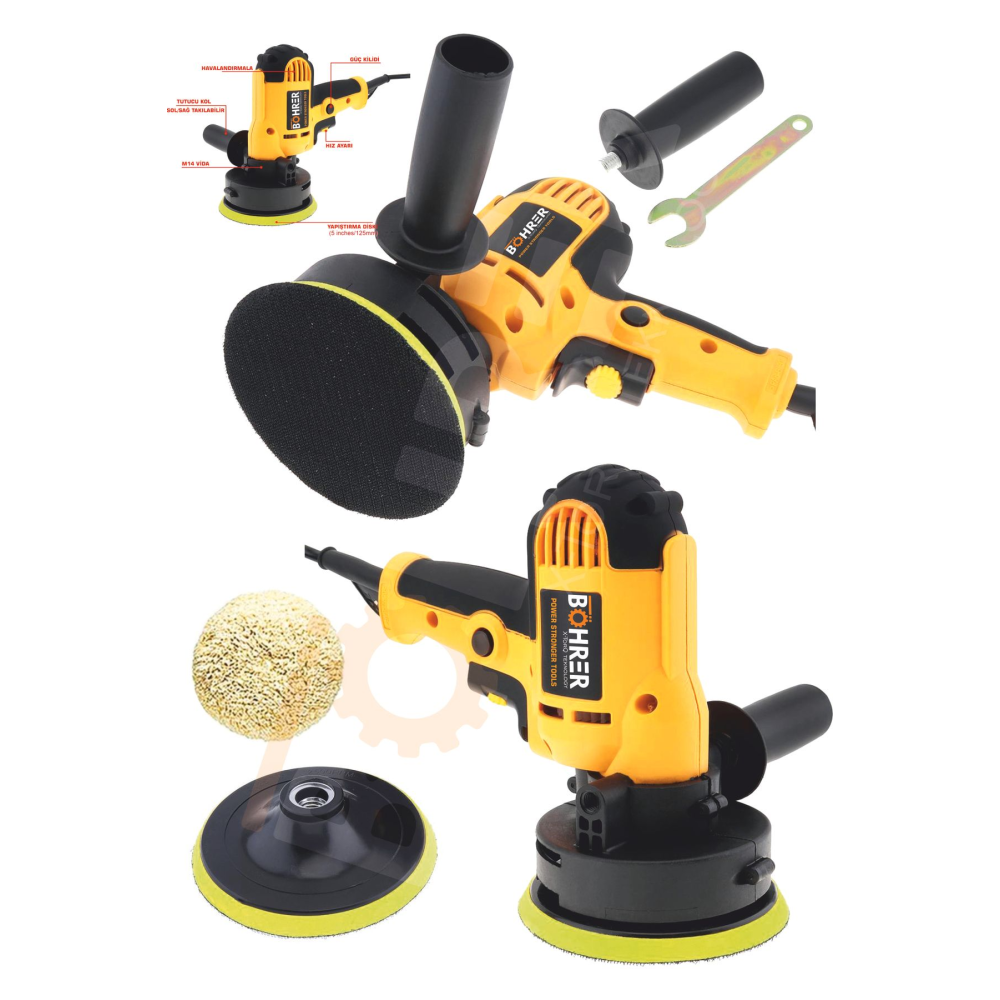 Böhr Pross 1200 Watt Mini Polisaj Cila Zımpara Parlatma Makinesi