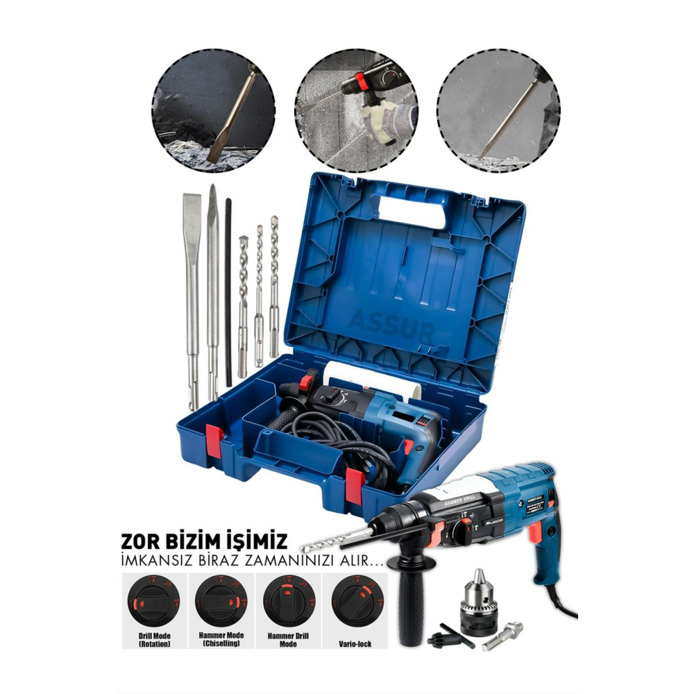 Pro Kırıcı Delici Darbeli Hilti Matkap 2-28mm