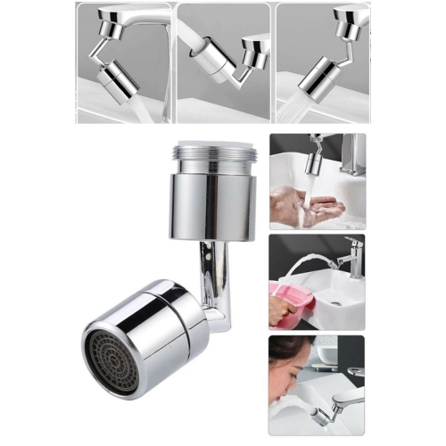 720 Derece Dönebilen 4 Filtreli Musluk Başlığı Evrensel Fonksiyonlu Tasarruflu Mutfak Lavabo Başlığı