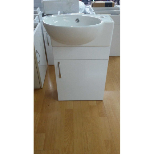 Banyo Ve Tuvalet Mini Köşe Lavabo 28*45 Cm (BANYO DOLABI DAHİL)