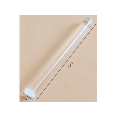 Akrilik Kil Merdane Şeffaf 20 Mm Çap....20 Cm Boy