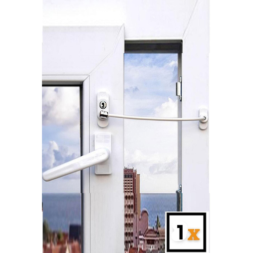 Çelik Halatlı Cam Kilidi Pvc Pimapen Anahtarlı Hırsız Kilidi Bebek Çocuk Emniyet Kilidi