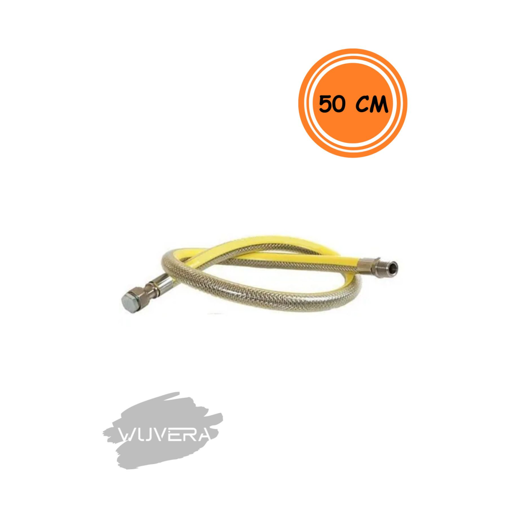 50 cm Doğalgaz Flex Bağlantı Hortumu – Güvenli ve Dayanıklı Bağlantı Çözümü