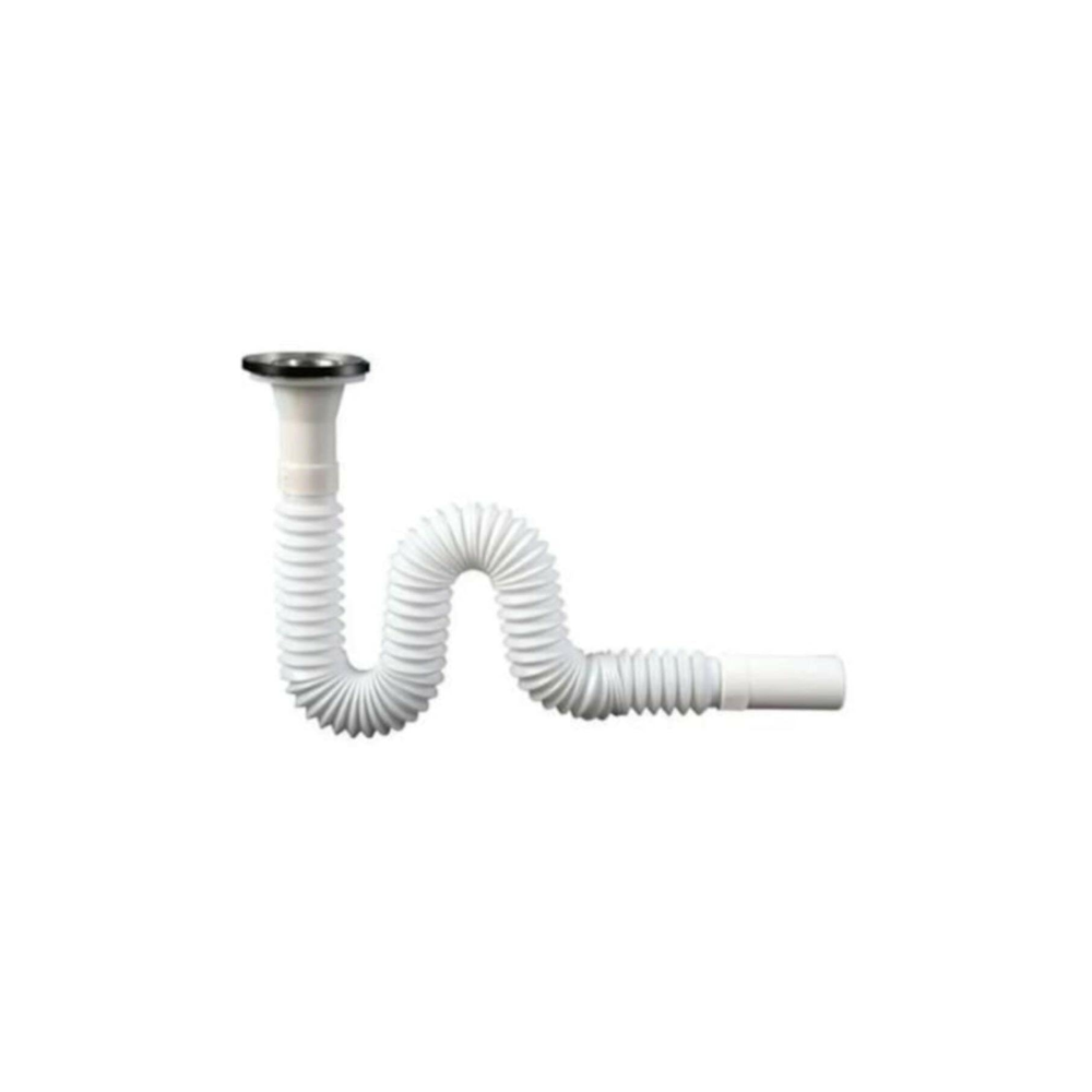 Körüklü Lavabo Sifonu Lavabo  Gider Borusu Uzun 100 Cm Hortum