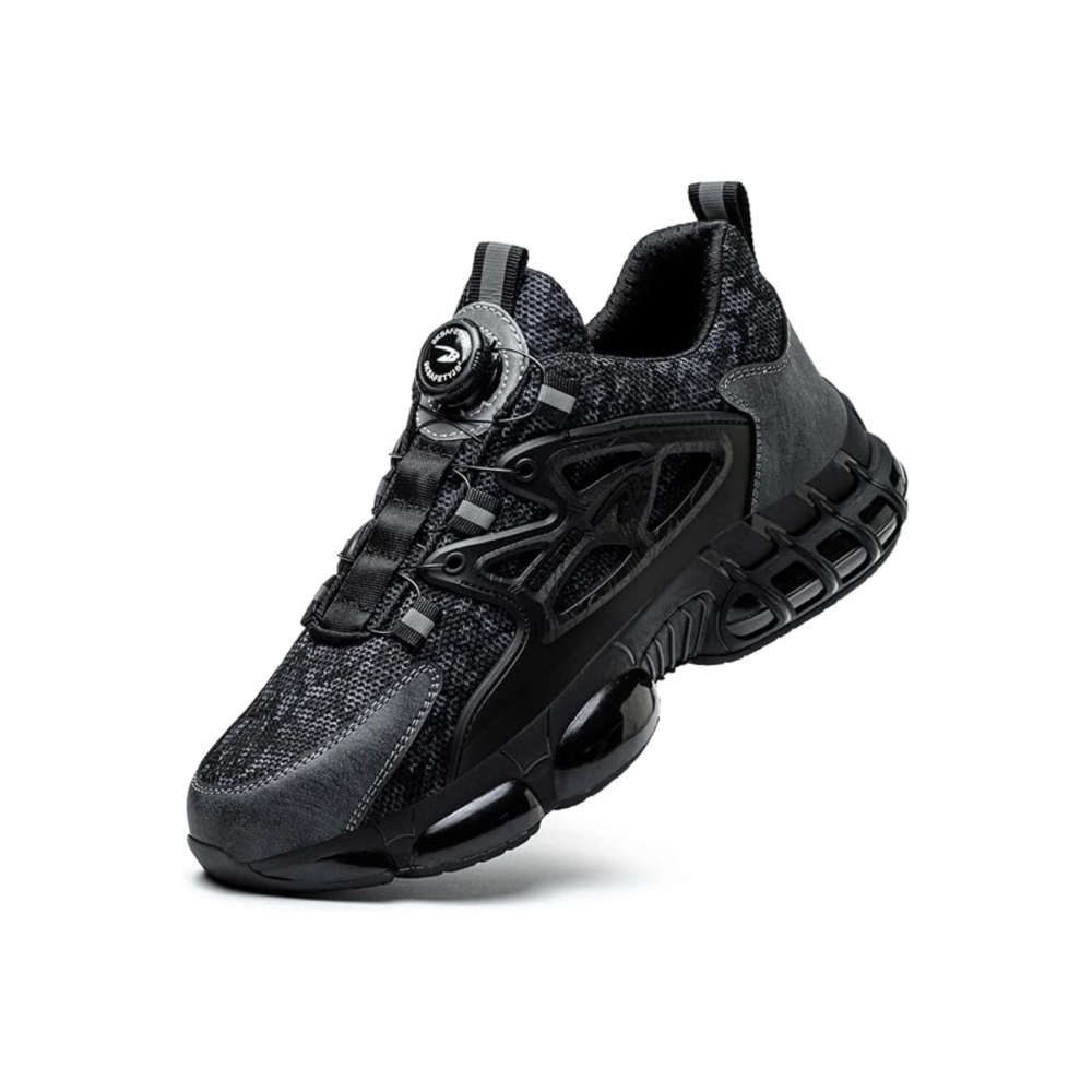 Otomatik Bağcıklı Çelik Burunlu Hafif Spor Iş Güvenliği Ayakkabısı Delinmeye Dirençli Ortope