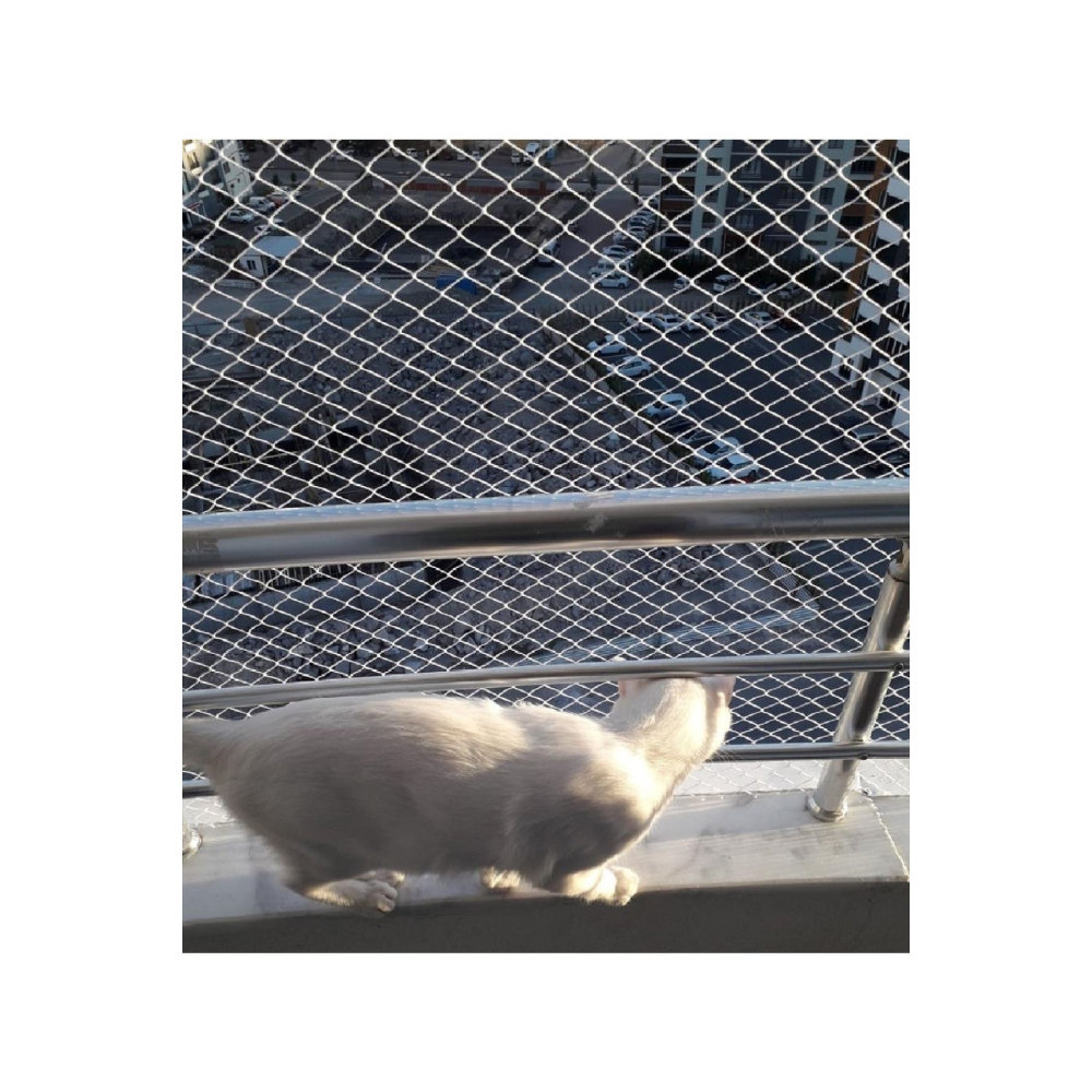 Kedi Filesi 2,50 X 23 Metre Kedi Koruma Filesi Kuş Filesi Balkon Filesi 1 Mm Kedi Güvenlik Filesi