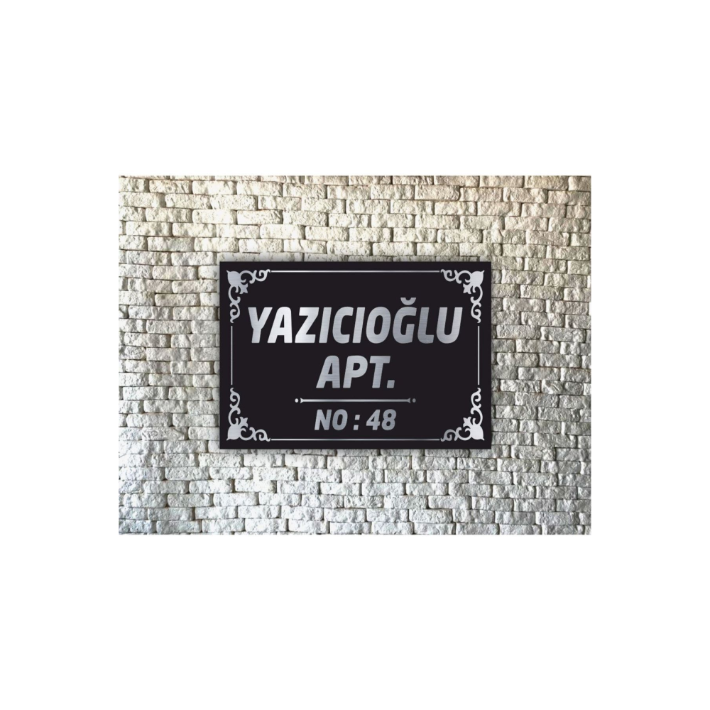 Apartman Isimliği- Apartman Tabelası 40x30cm