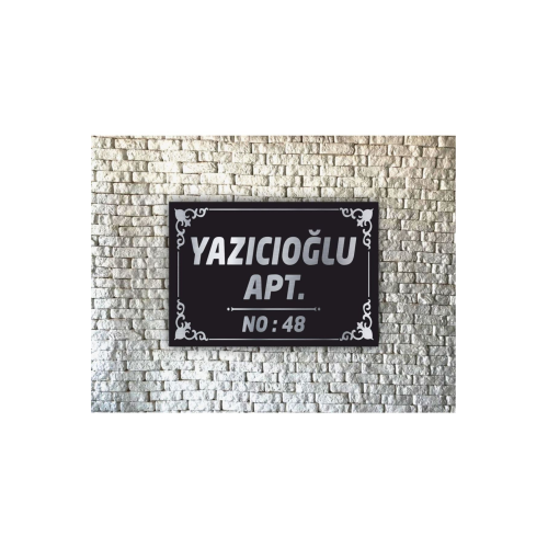 Apartman Isimliği- Apartman Tabelası 40x30cm
