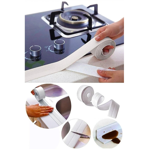 Su Sızdırmaz Bant Mutfak Lavabo Klozet Duşakabin Derz Duvar Bandı Pencere Izolasyon Bandı