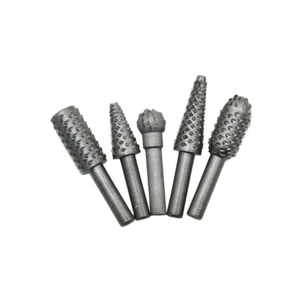 5 Parça Döner Törpü Tahta Ahşap Oyma Hobi Seti Matkap İçin