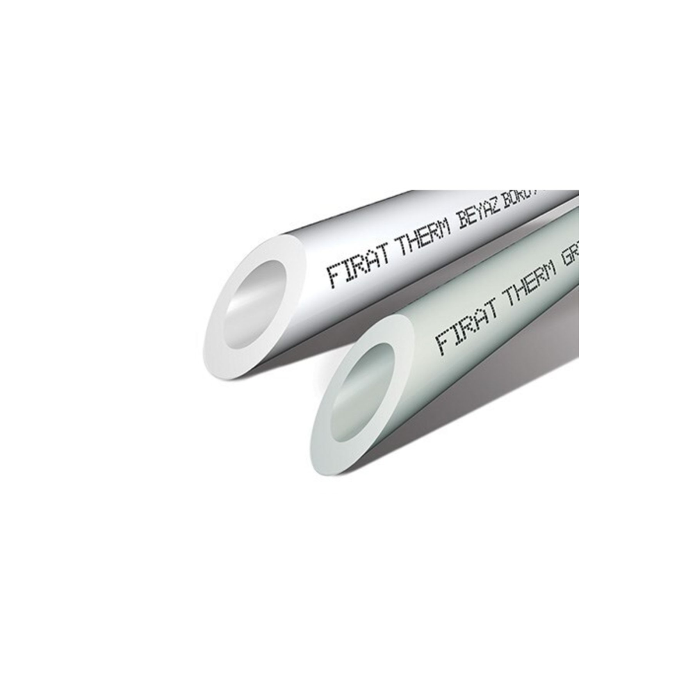 Boru Pn25 Pprc Plastik Boru 25 Mm. Beyaz Temiz Su Tesisat Borusu 4 Mt.