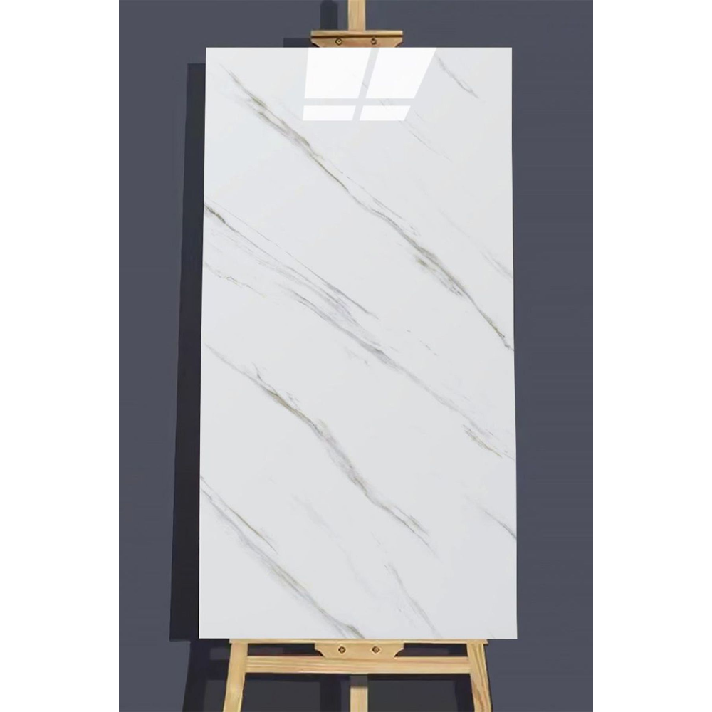 30x60 Cm Beyaz Siyah Mermer Desenli Kendinden Yapışkanlı Seramik Köpük Banyo PVC Duvar Paneli-6013