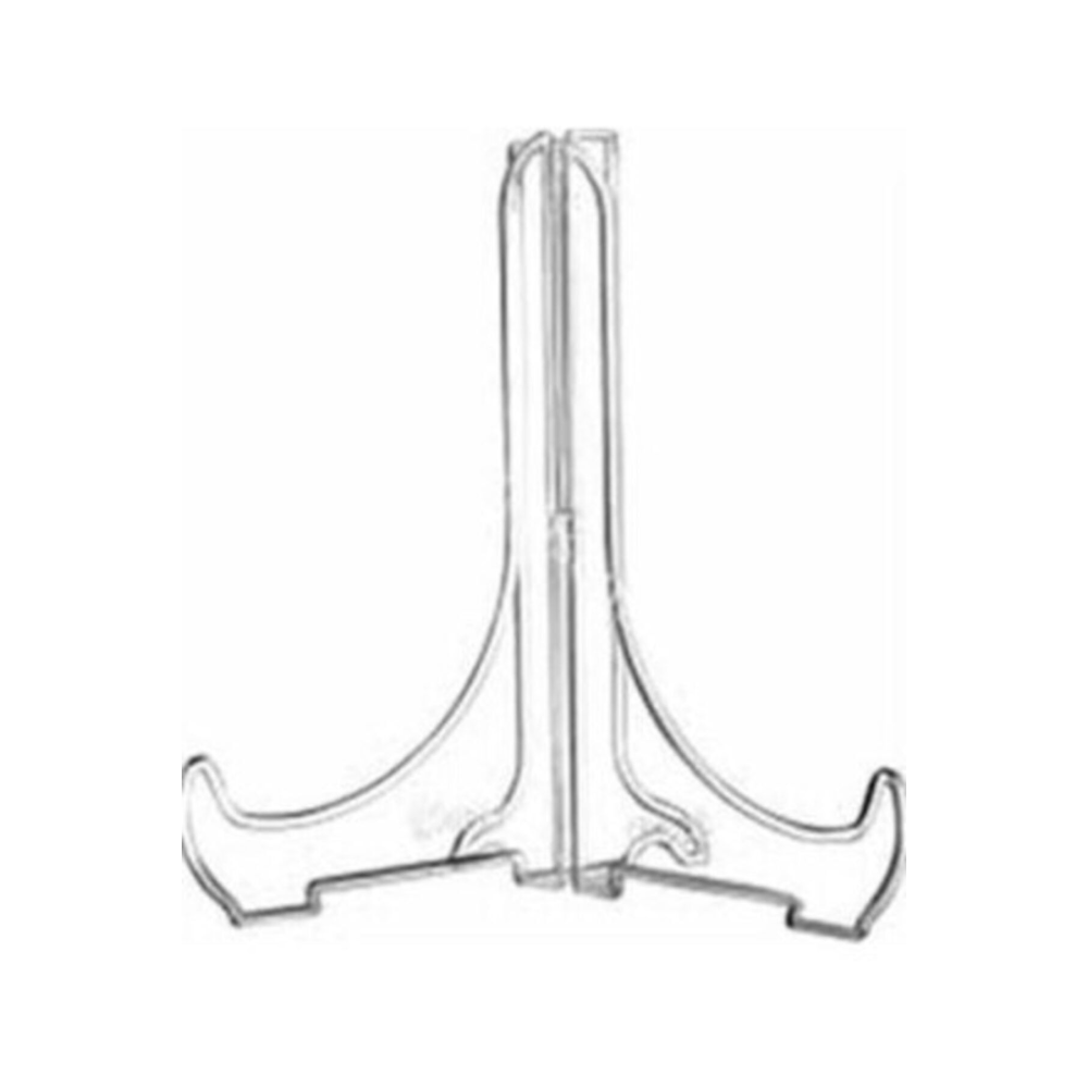 Teşhir Ayağı Çerçeve Ve Tabak Teşhir Ayağı Stand Set Şeffaf Büyük Boy 18x15 cm