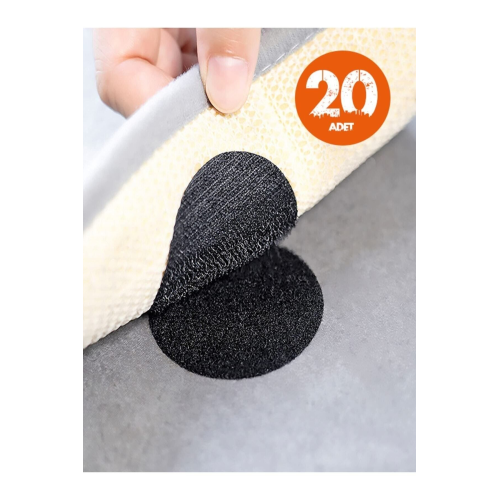 20'li Halı Kilim Koltuk Örtüsü Sabitleyici Kaydırmaz Cırt Yıkanabilir Kendinden Yapışkanlı Ped